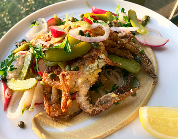 Fried Soft-Shell Crabs With Haricots Verts Amandine Recipe - The Washington  Post