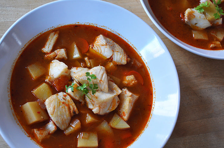 Wulf's Kitchen: Smoky Red Pepper Fish Soup