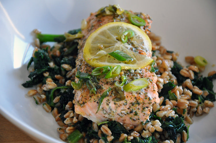 Wulf's Kitchen: Slow Roasted Loch Duart Salmon with Lemon and Herbs