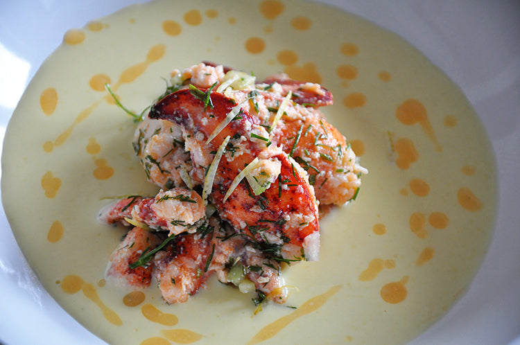 Wulf's Kitchen: Lobster Salad with Chilled Corn Soup
