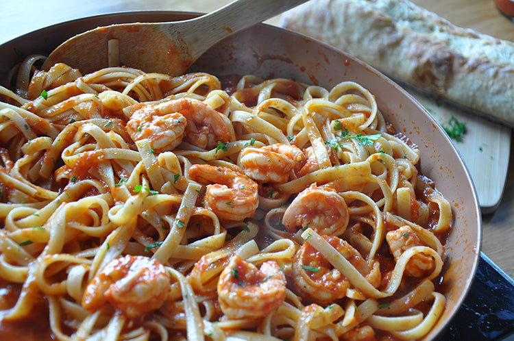 Wulf's Kitchen: Shrimp Linguine with Tomato Sauce