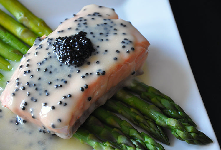 Wulf's Kitchen: Poached Salmon with Caviar Beurre Blanc